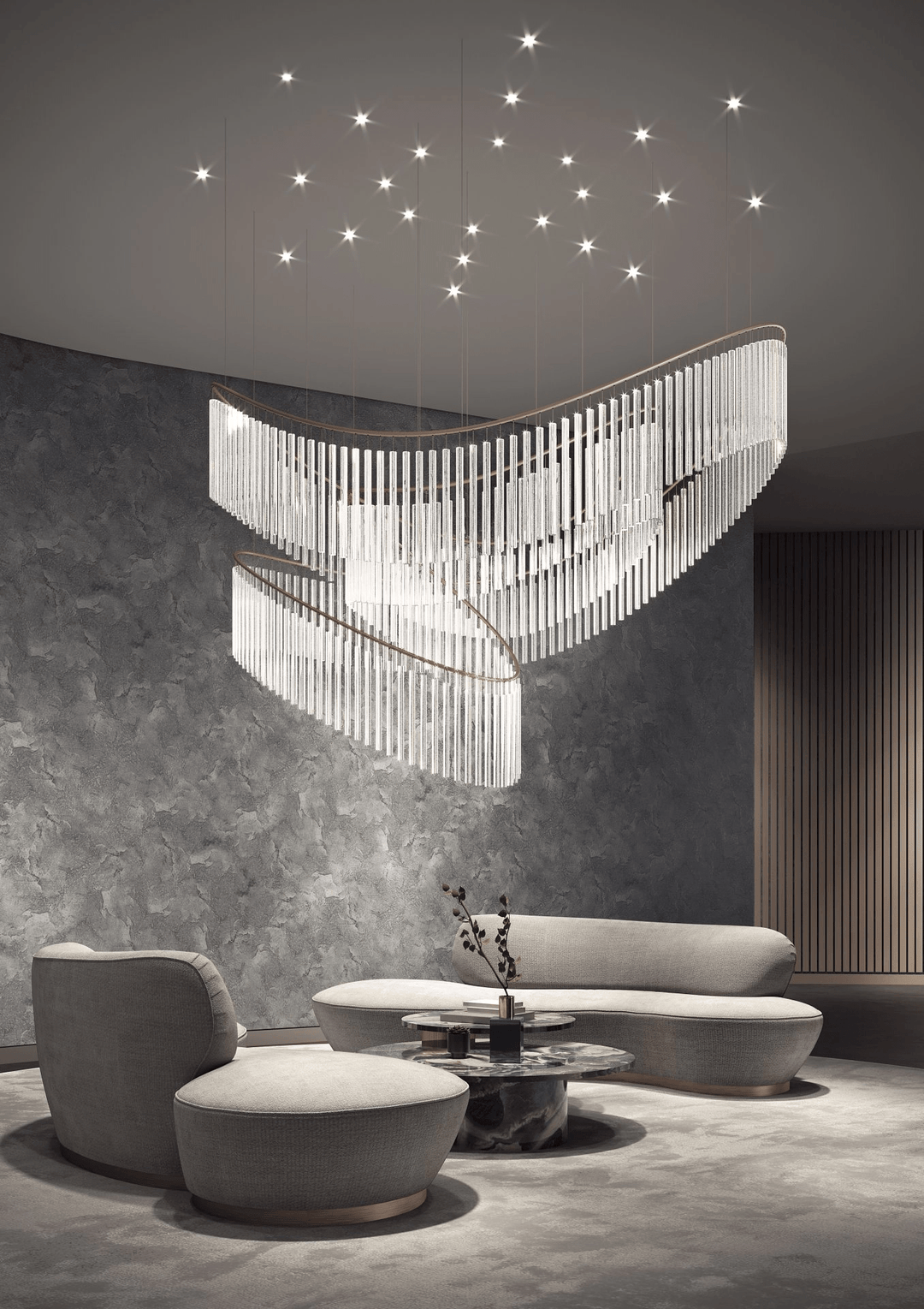 Crystal Spin Customize Chandelier - Vakkerlight