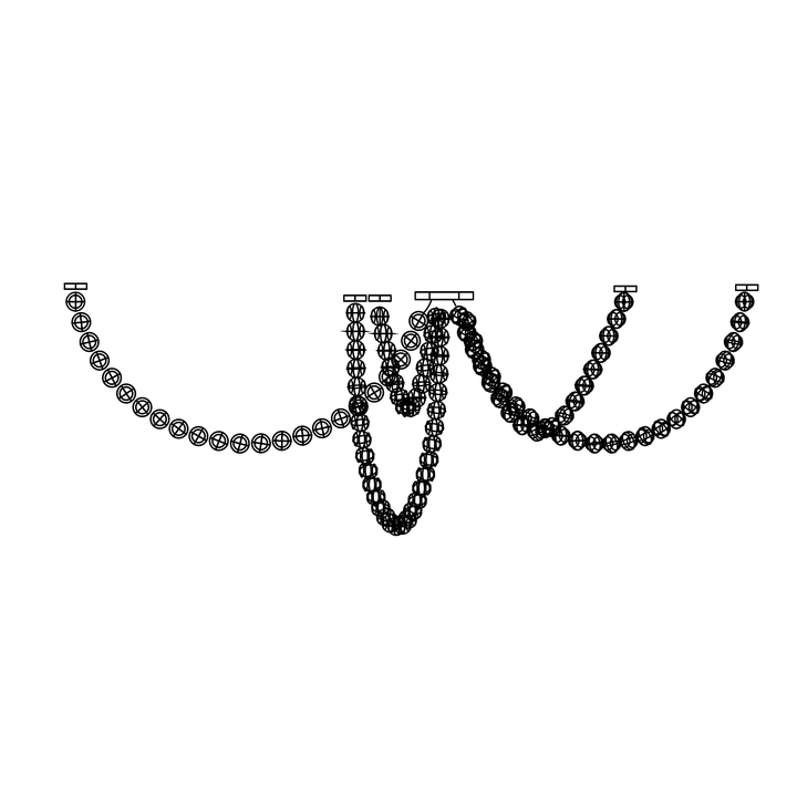 Pearl Glass Necklace Balls Chandelier - Vakkerlight