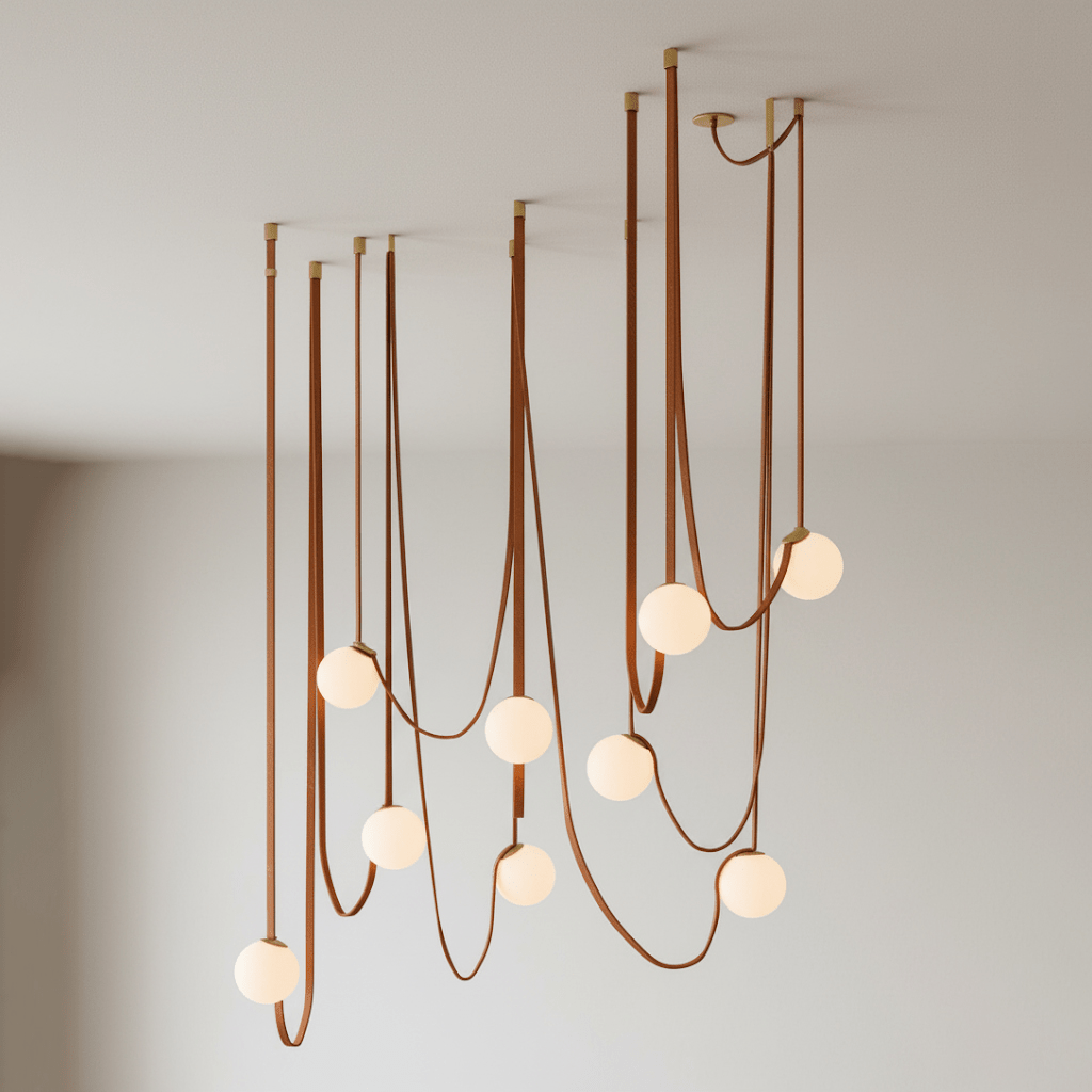 Multiple Belt Art Pendant Light - Vakkerlight