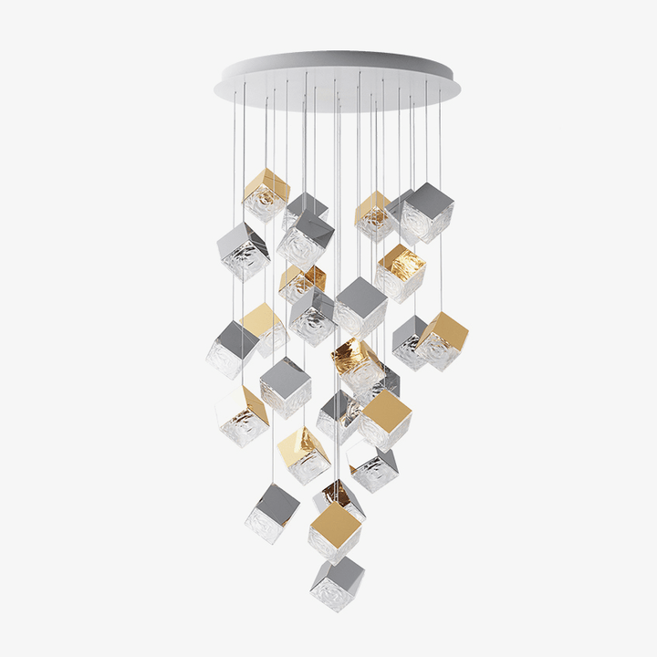 Cubic Luster Cascade Chandelier - Vakkerlight