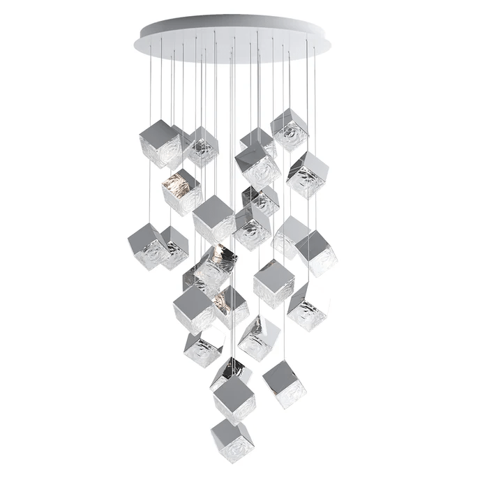 Cubic Luster Cascade Chandelier - Vakkerlight