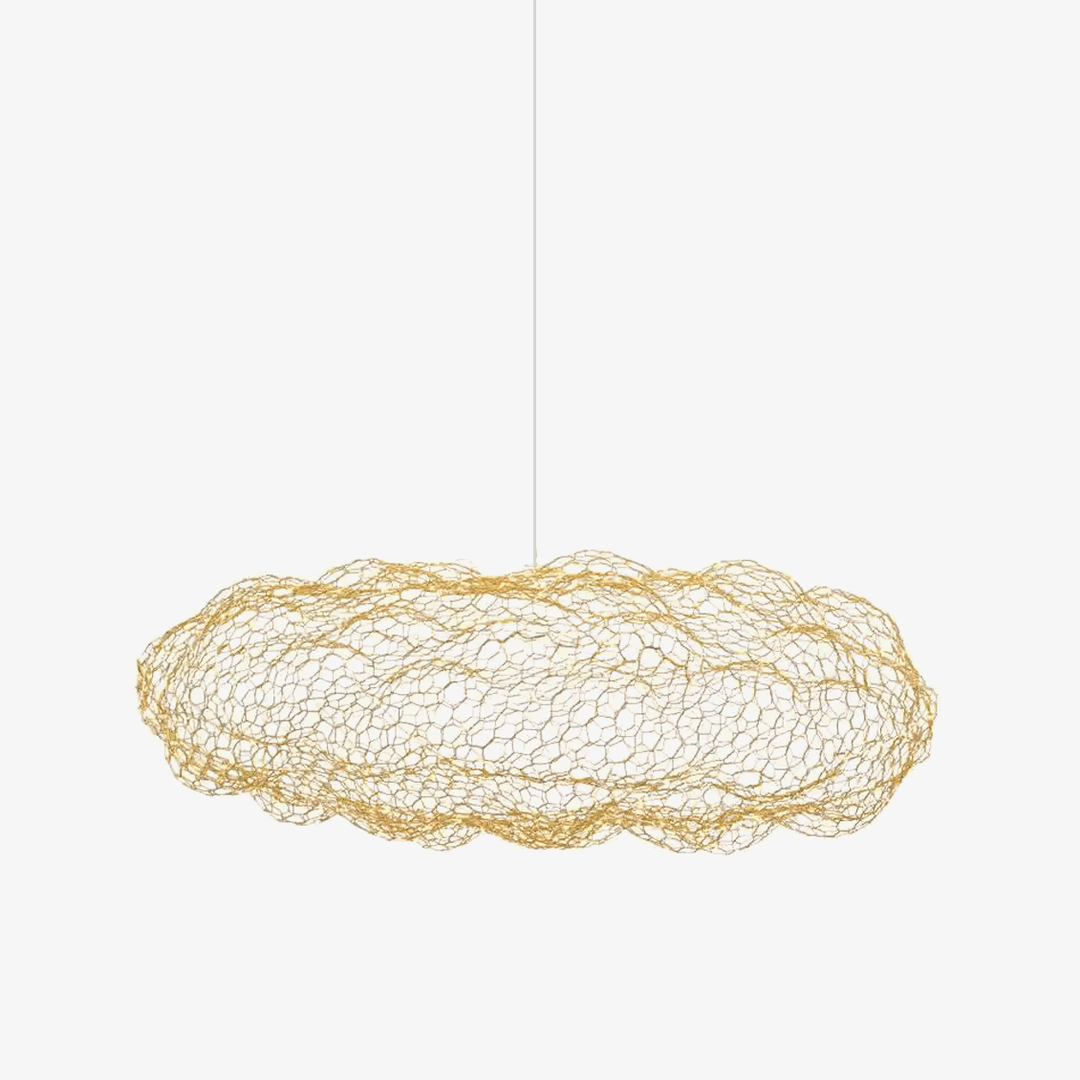 Golden Cloud Weave Pendant Light - Vakkerlight