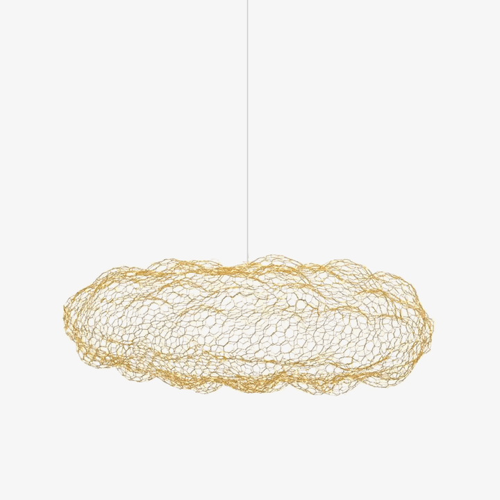 Golden Cloud Weave Pendant Light - Vakkerlight