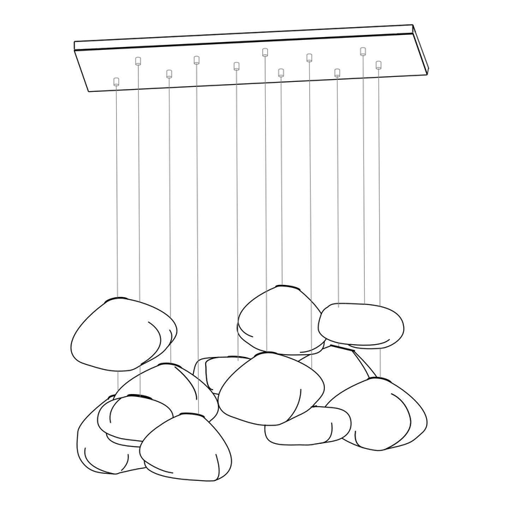 Blown Glass Mesh Pendant Light - Vakkerlight