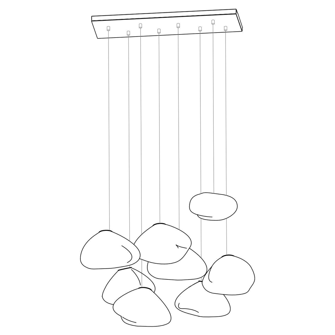 Blown Glass Mesh Pendant Light - Vakkerlight