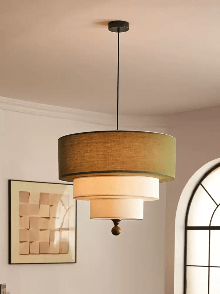 Tiered Fabric Pendant Light - Vakkerlight