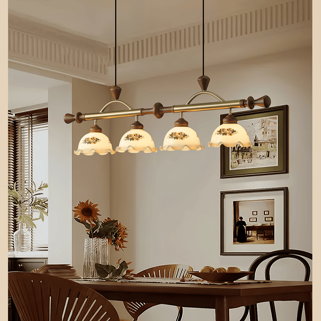 Floral Patterned Multi Pendant Light - Vakkerlight