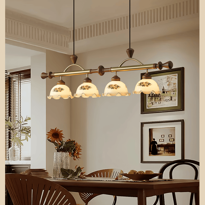 Floral Patterned Multi Pendant Light - Vakkerlight