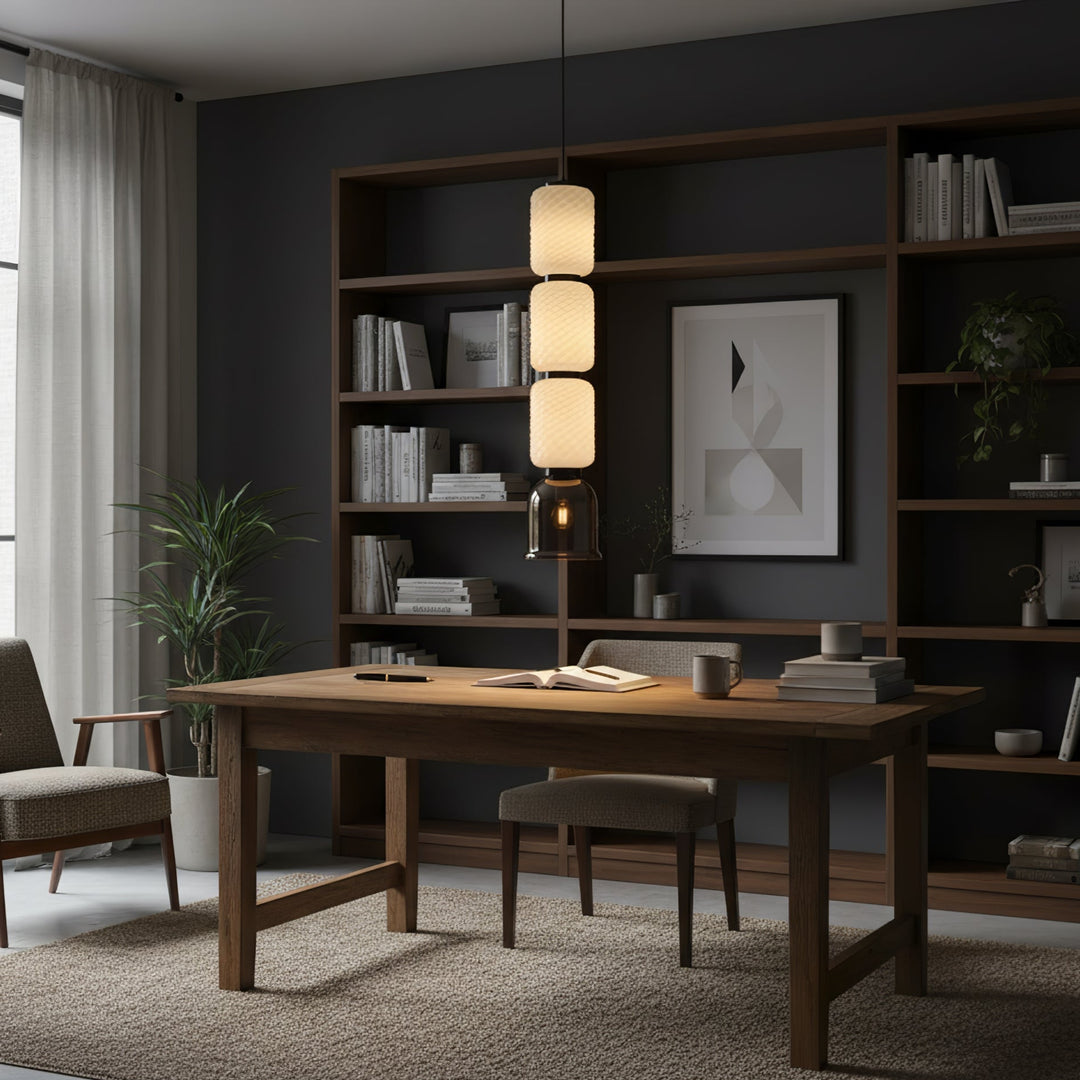 Textured Layered Glass Pendant Light - Vakkerlight