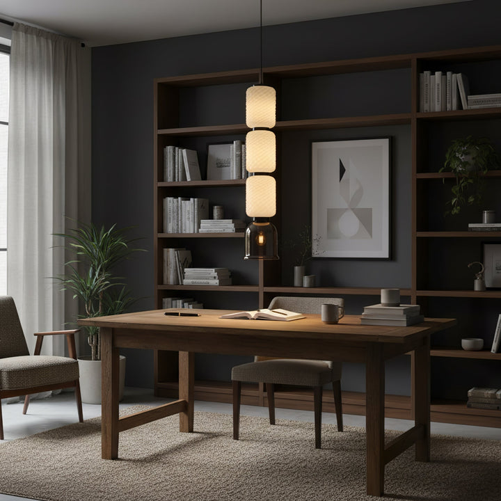 Textured Layered Glass Pendant Light - Vakkerlight