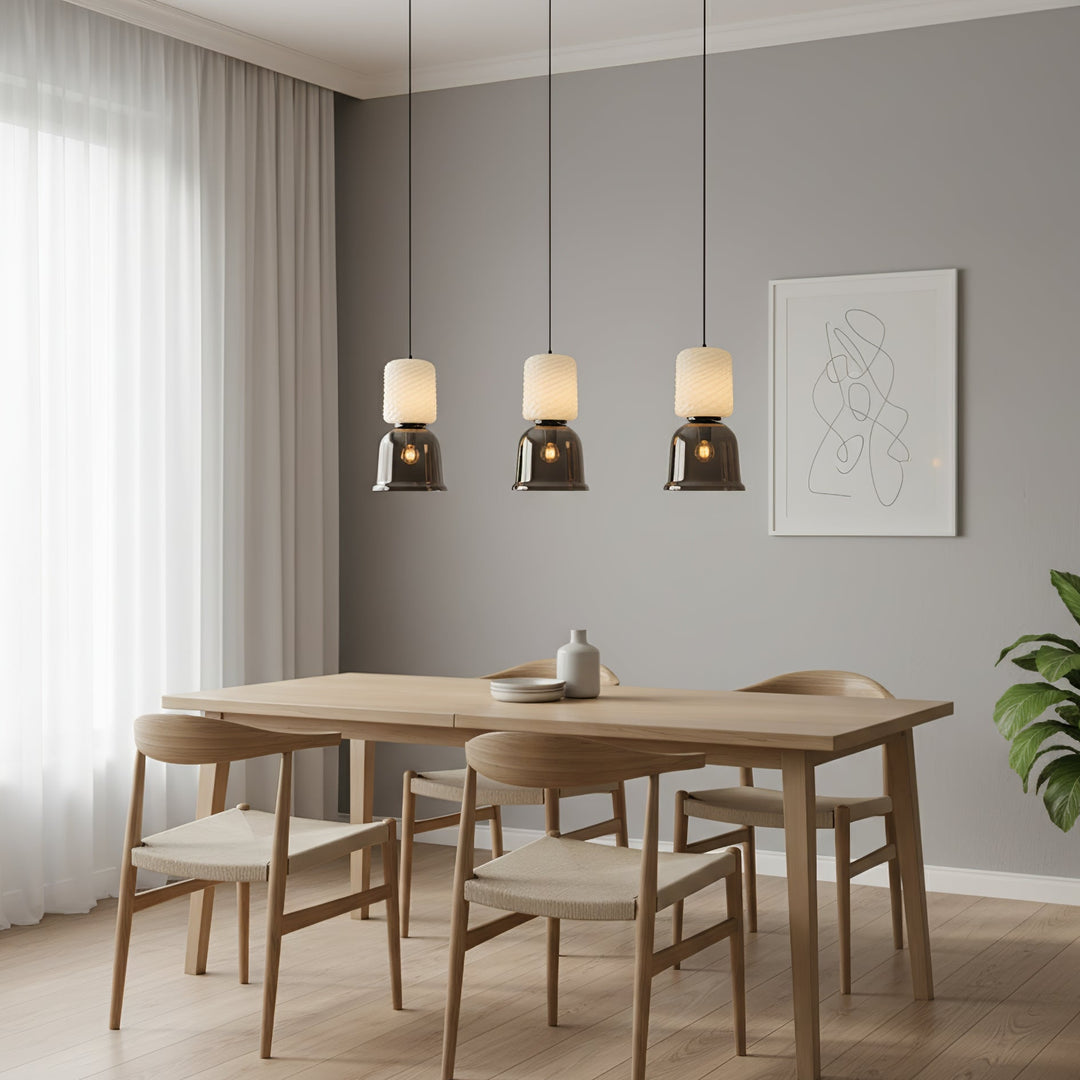 Textured Layered Glass Pendant Light - Vakkerlight