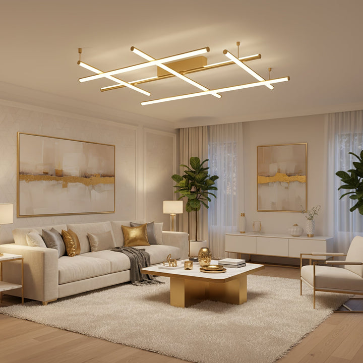 Geometric Linear Ceiling Lamp - Vakkerlight