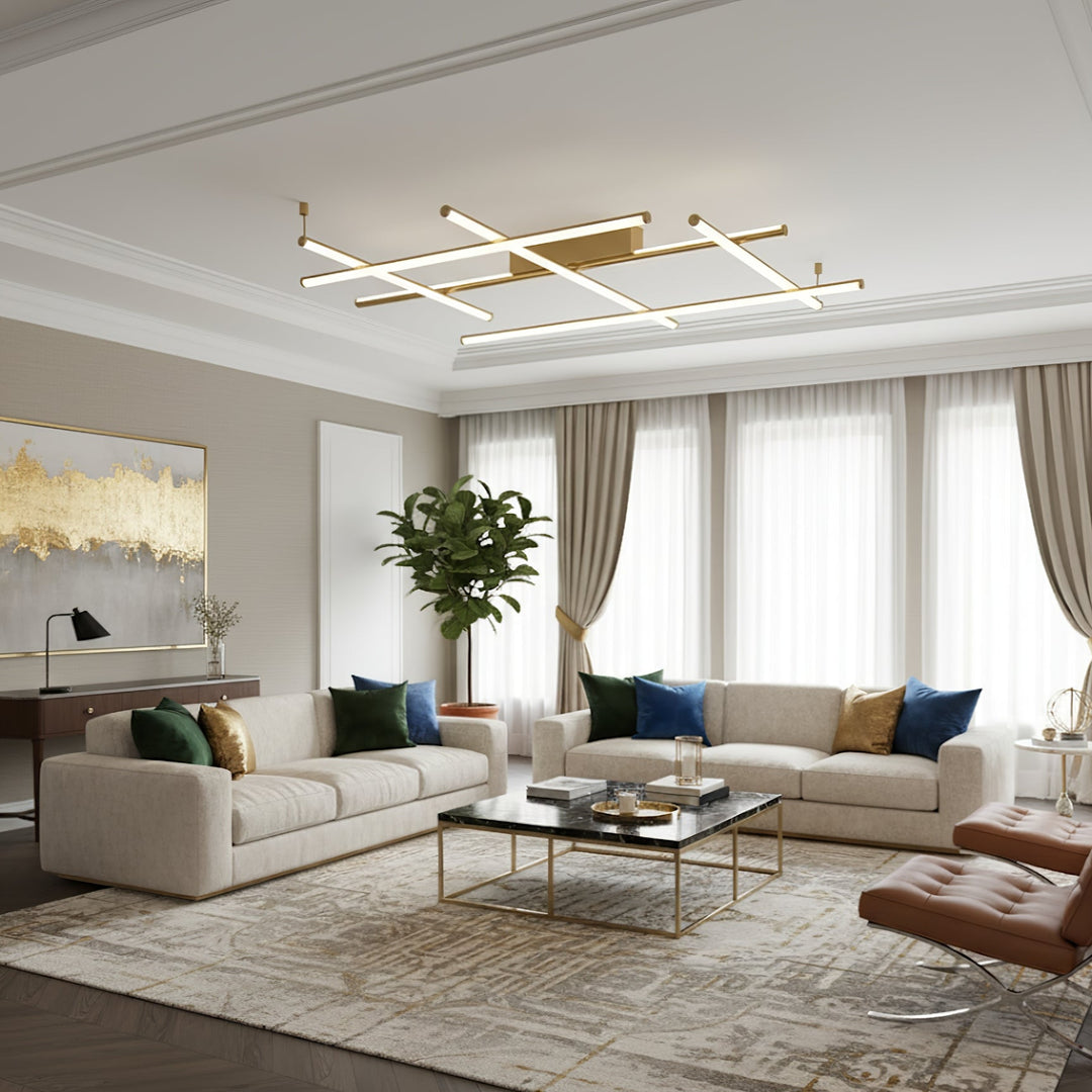 Geometric Linear Ceiling Lamp - Vakkerlight