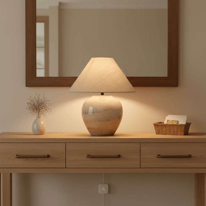 Gradient Hued Ceramic Jar Table Lamp - Vakkerlight