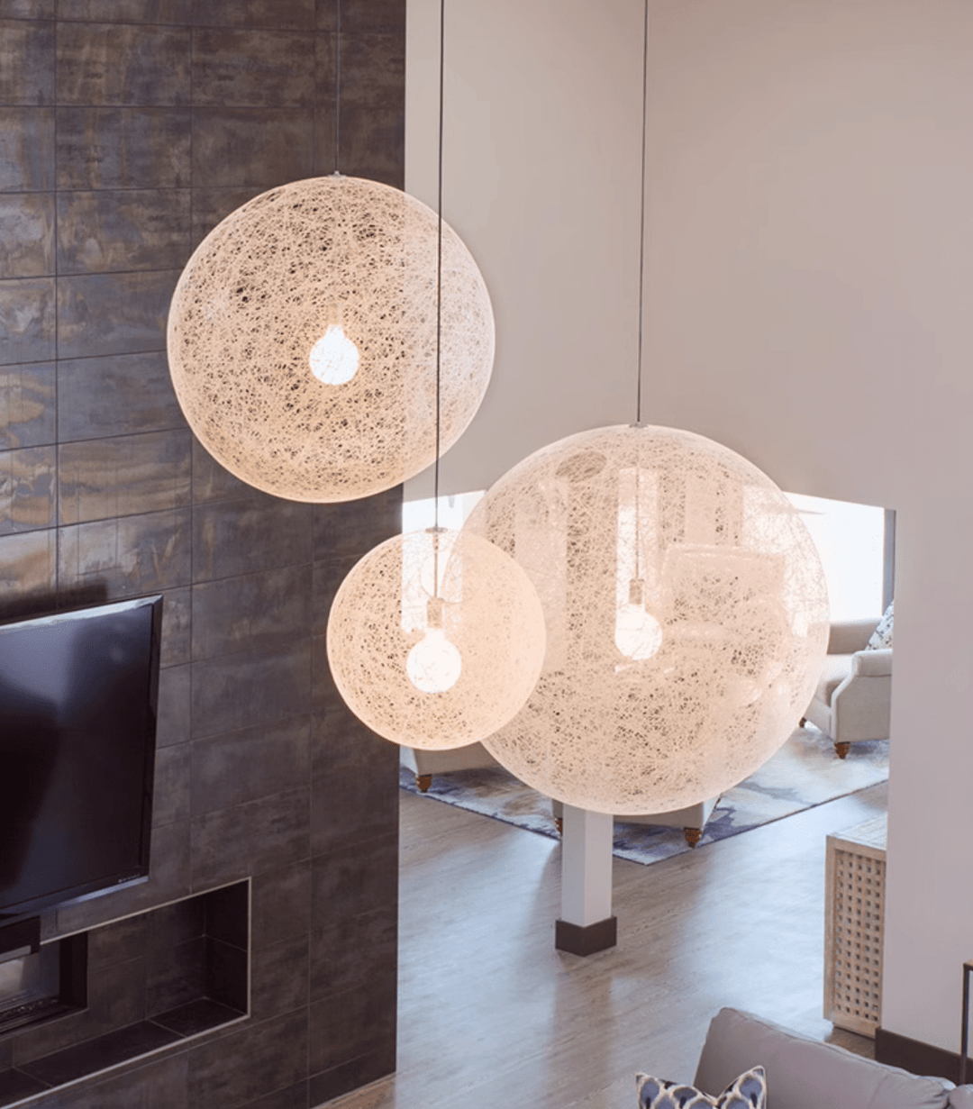 Spherical Woven Pendant Light - Vakkerlight