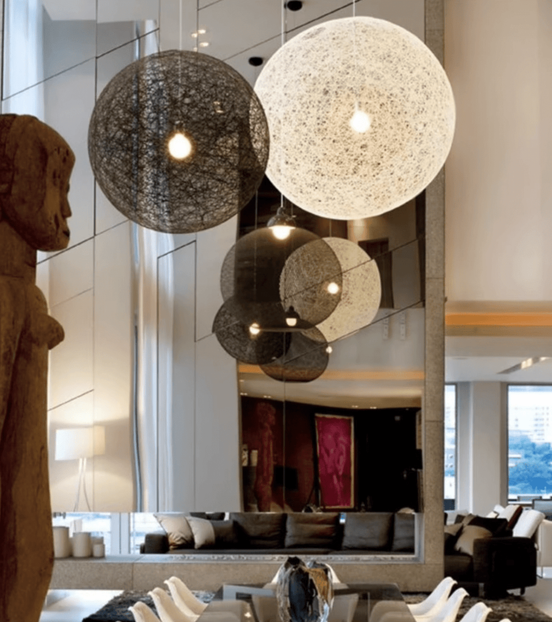 Spherical Woven Pendant Light - Vakkerlight