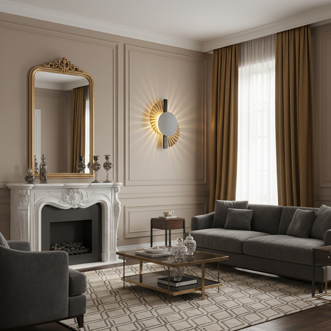 Gilded Fan Wall Lamp - Vakkerlight