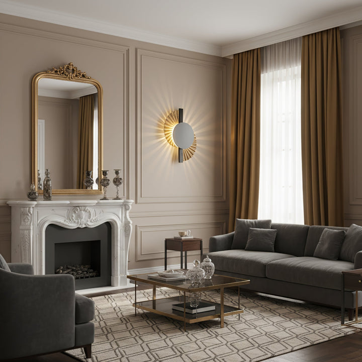 Gilded Fan Wall Lamp - Vakkerlight