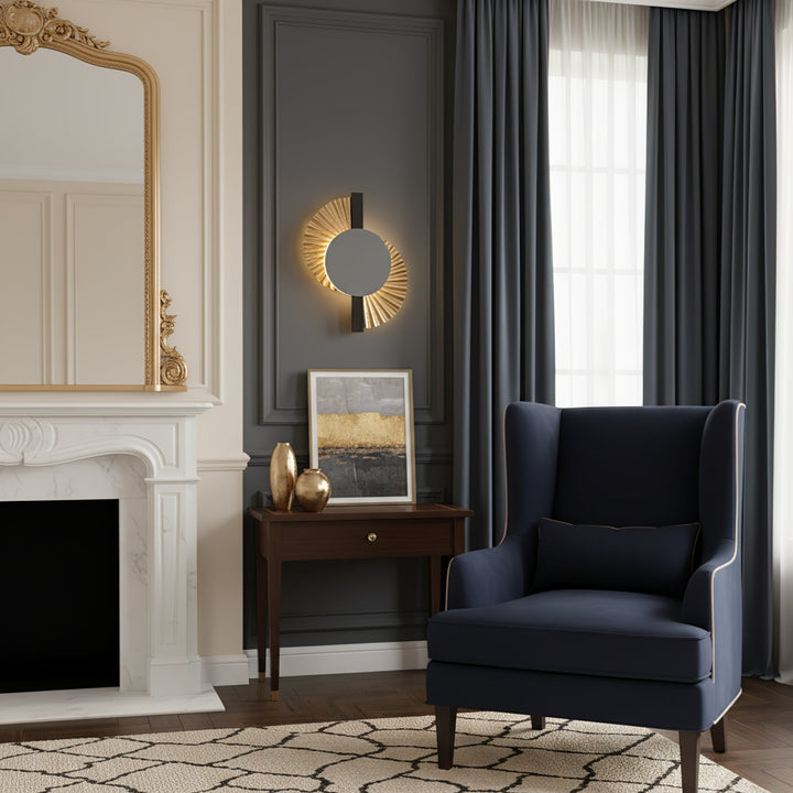 Gilded Fan Wall Lamp - Vakkerlight