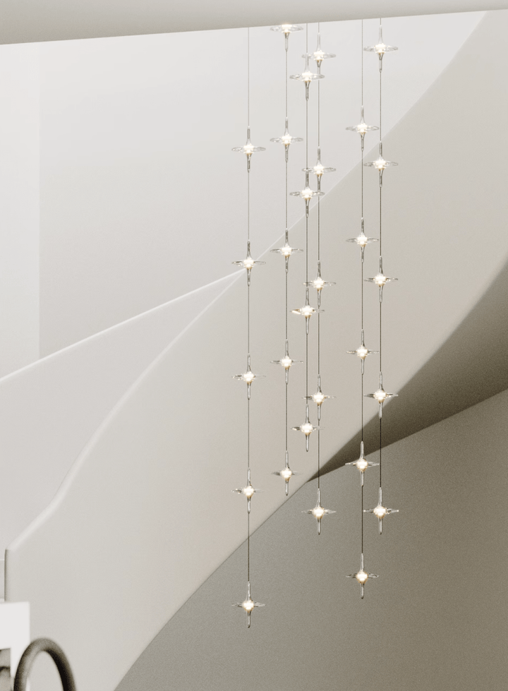 Starfall Staircase Chandelier - Vakkerlight