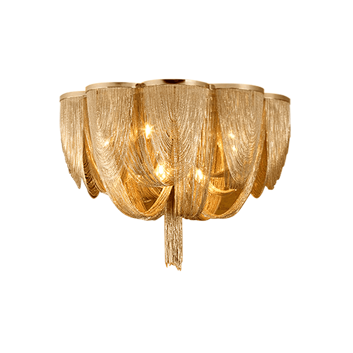 Silver Chain Tassel Ceiling Light - Vakkerlight