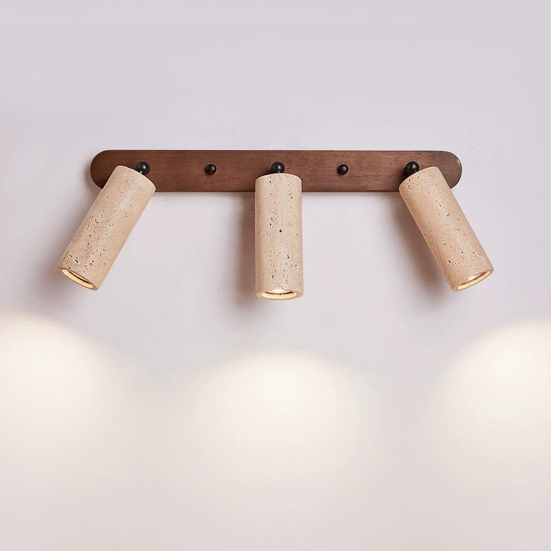 Travertine Triple Spotlight Wall Lamp - Vakkerlight