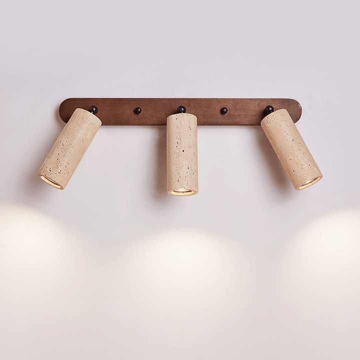 Travertine Triple Spotlight Wall Lamp - Vakkerlight