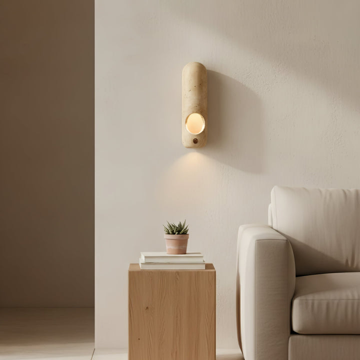 Travertine Oval Wall Sconce - Vakkerlight