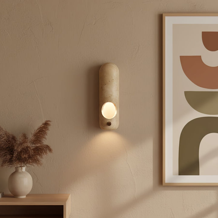 Travertine Oval Wall Sconce - Vakkerlight