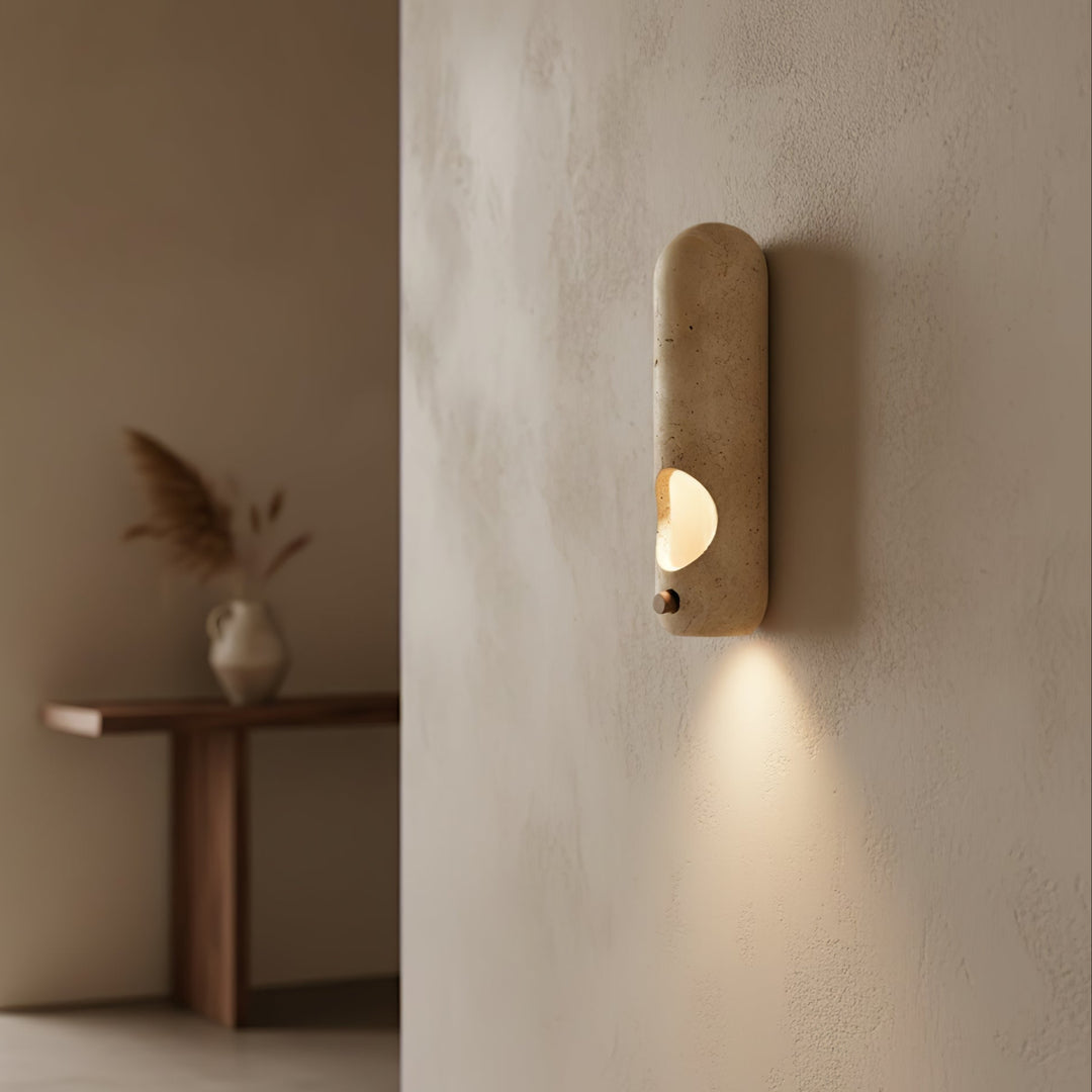 Travertine Oval Wall Sconce - Vakkerlight