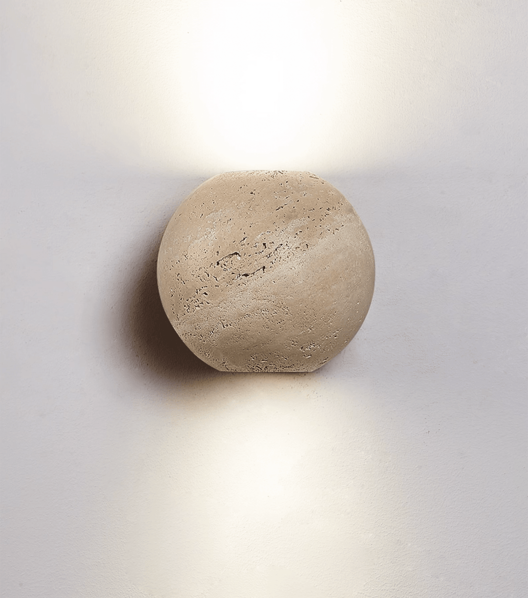 Travertine Globe Wall Sconce - Vakkerlight