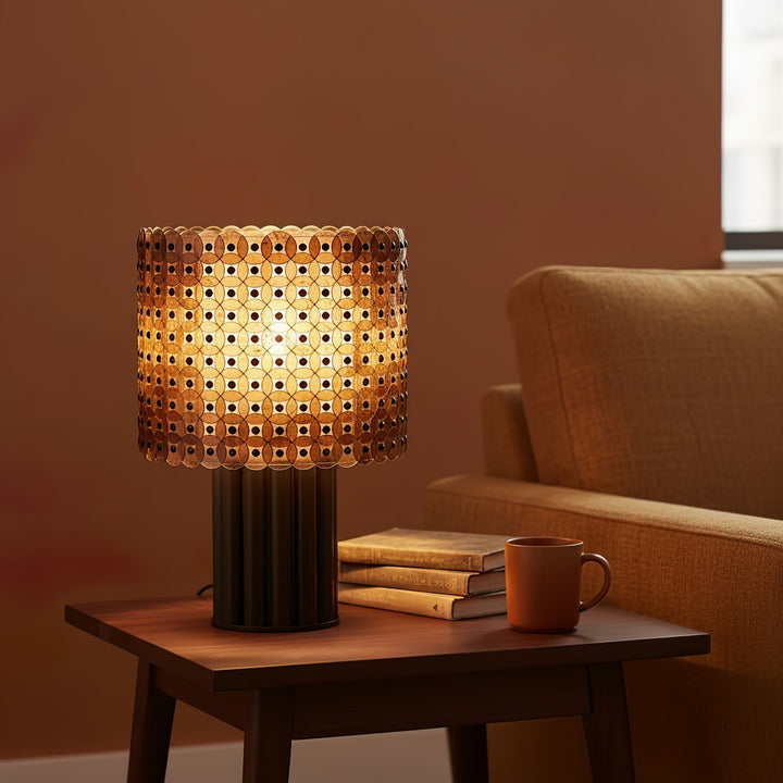 Mica Disc Lattice Table Lamp - Vakkerlight
