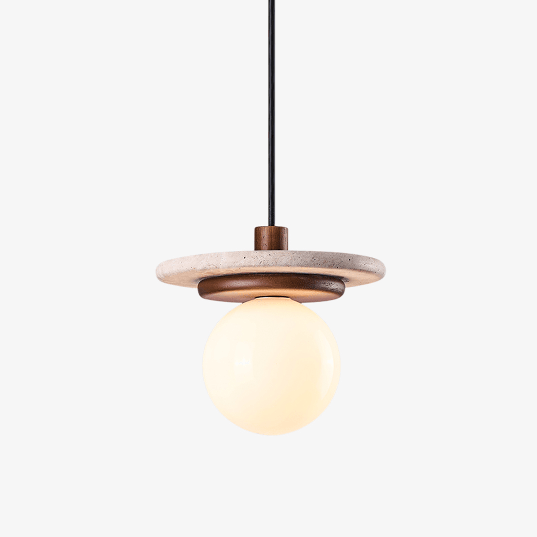 Travertine Disk Pendant Light - Vakkerlight