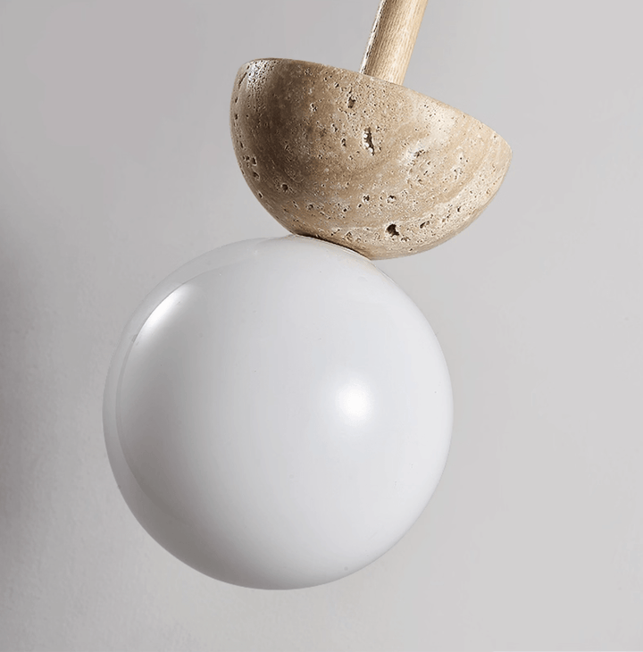 Travertine Half Duo Pendant Light - Vakkerlight