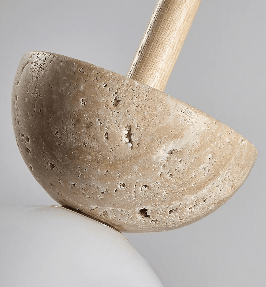 Travertine Half Duo Pendant Light - Vakkerlight