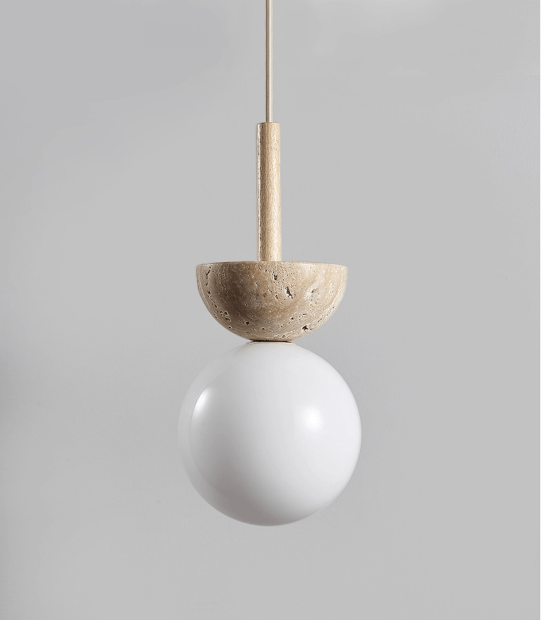 Travertine Half Duo Pendant Light - Vakkerlight
