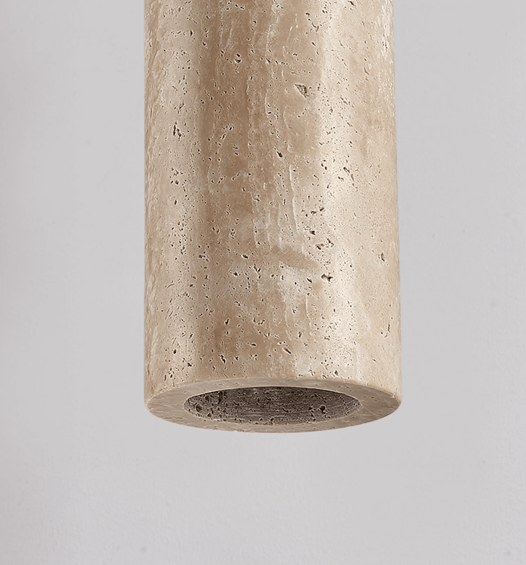 Travertine Cylinder Disc Pendant Light - Vakkerlight