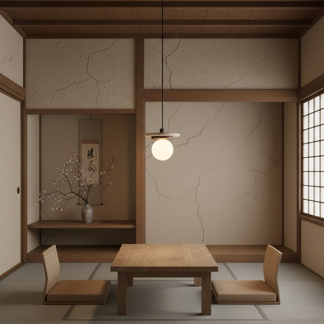 Travertine Disk Pendant Light - Vakkerlight