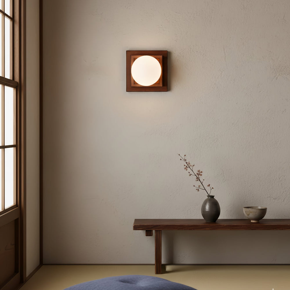 Wood Layered Globe Wall Sconce - Vakkerlight