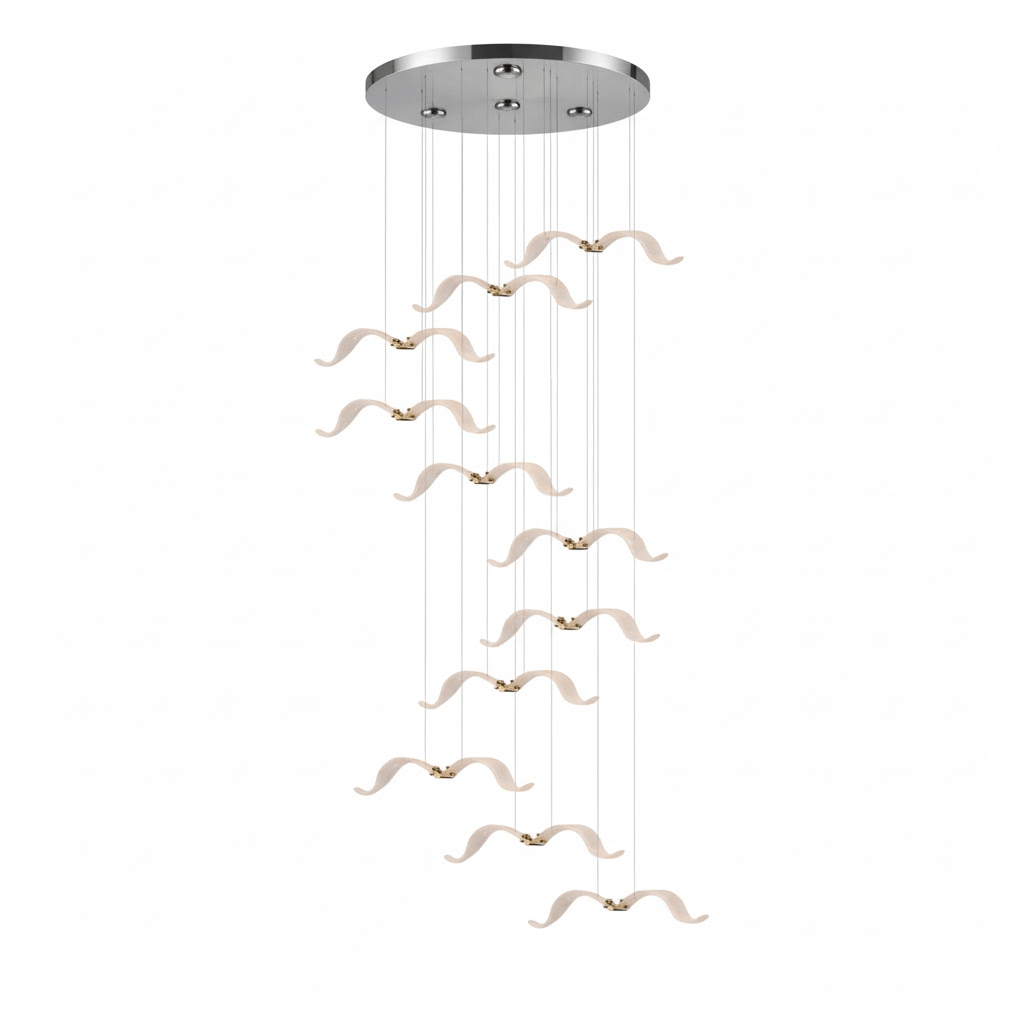 Large Seagull Chandelier - Vakkerlight