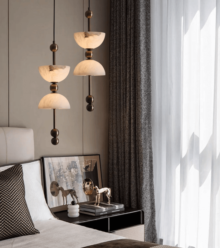 Duo Alabaster Pendant Lamp - Vakkerlight