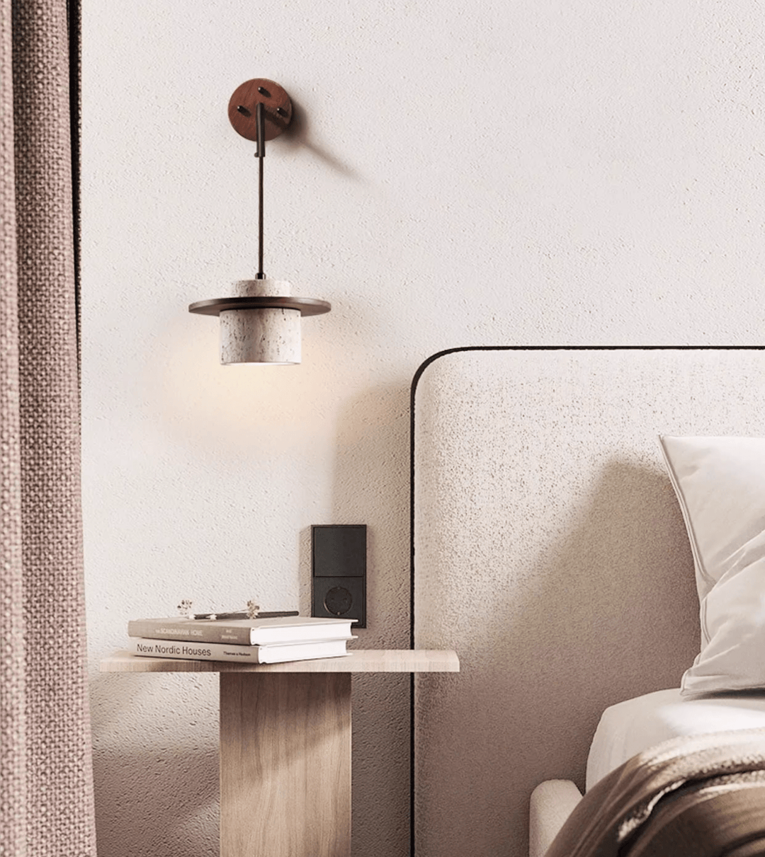 Cylindrical Stone Sconce - Vakkerlight