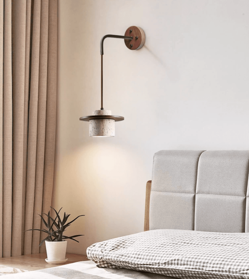 Cylindrical Stone Sconce - Vakkerlight