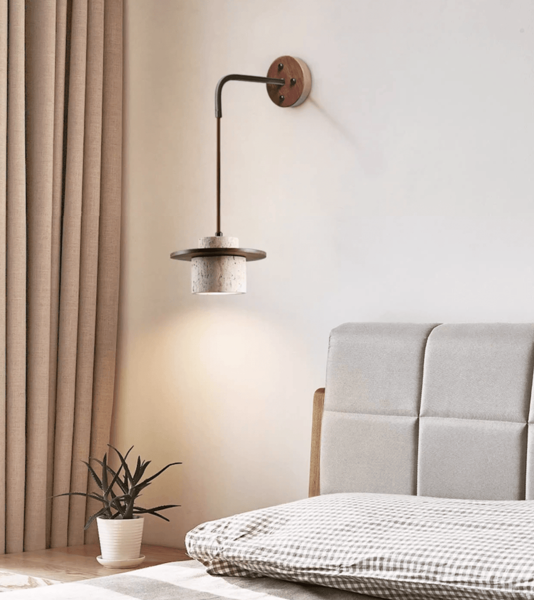 Cylindrical Stone Sconce - Vakkerlight