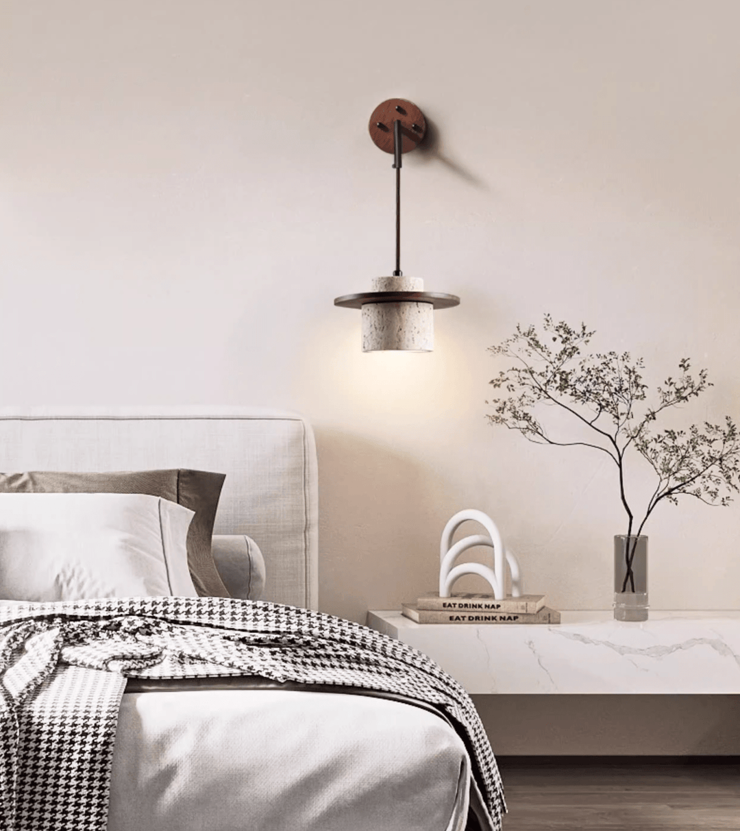 Cylindrical Stone Sconce - Vakkerlight