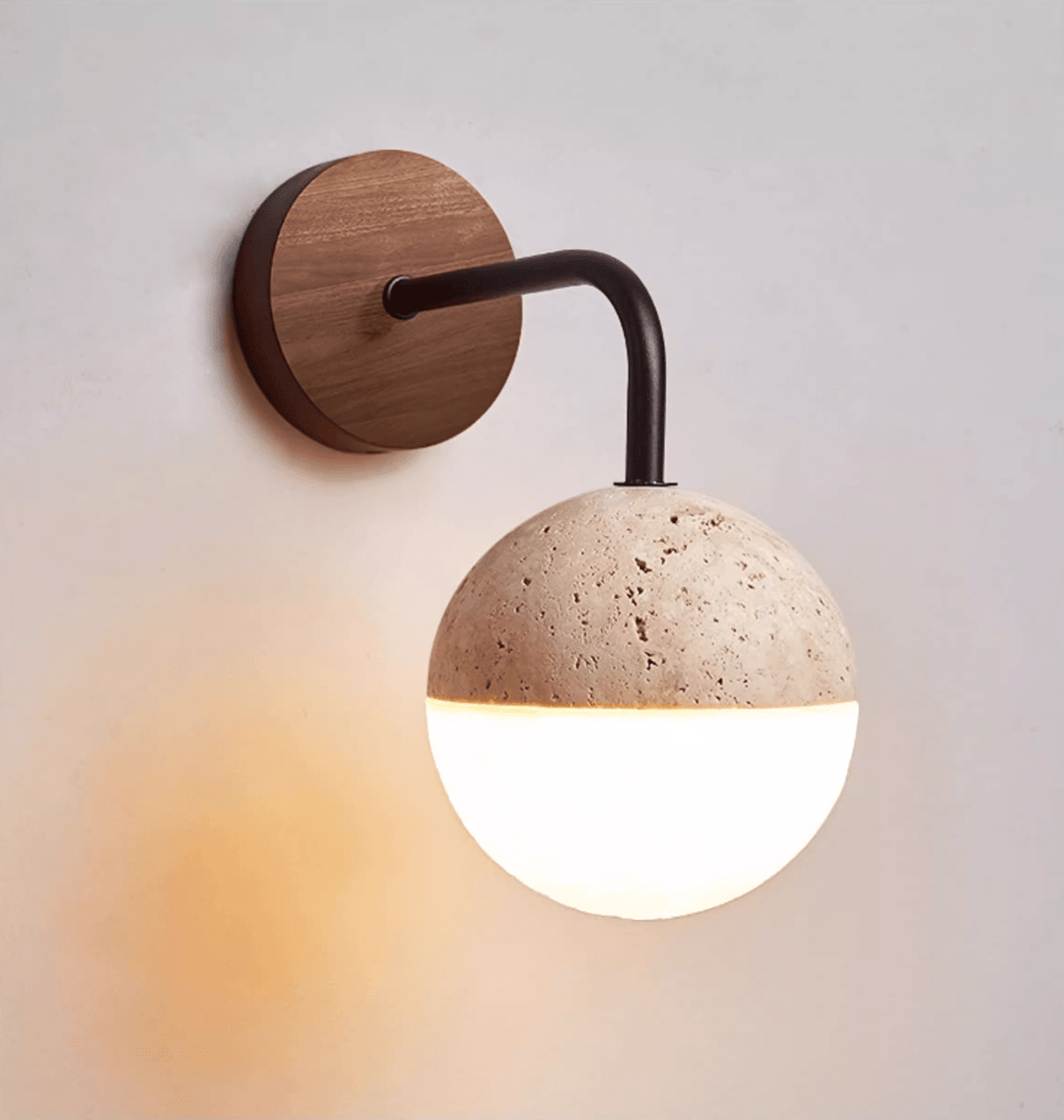 Lunar Stone Orb Sconce - Vakkerlight