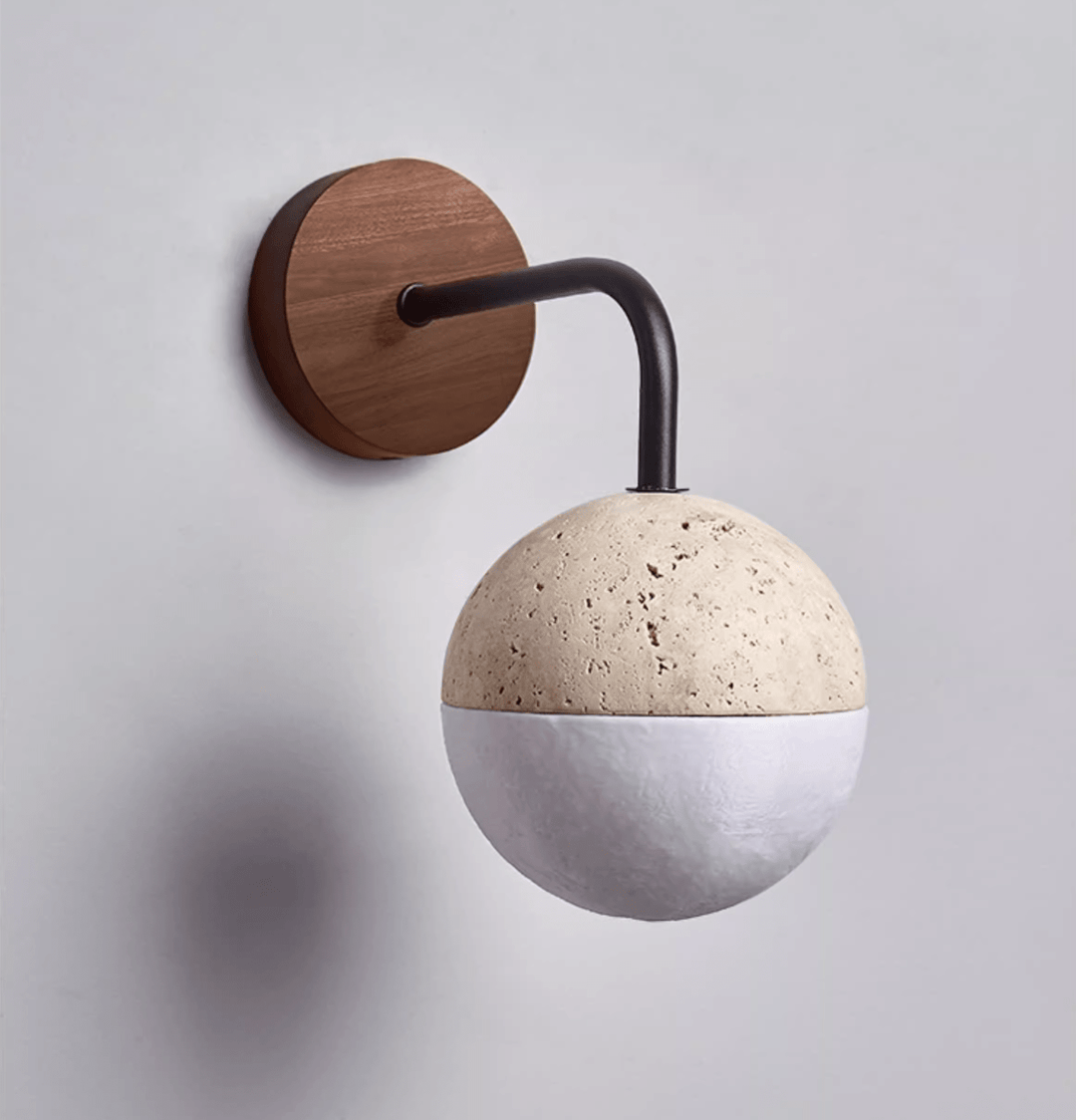 Lunar Stone Orb Sconce - Vakkerlight