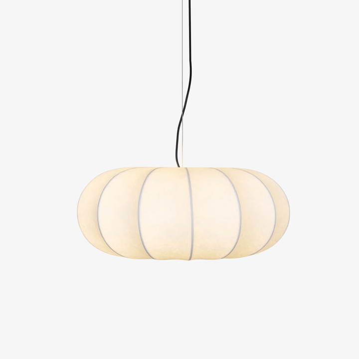 Oblate Silk Pendant Lamp - Vakkerlight