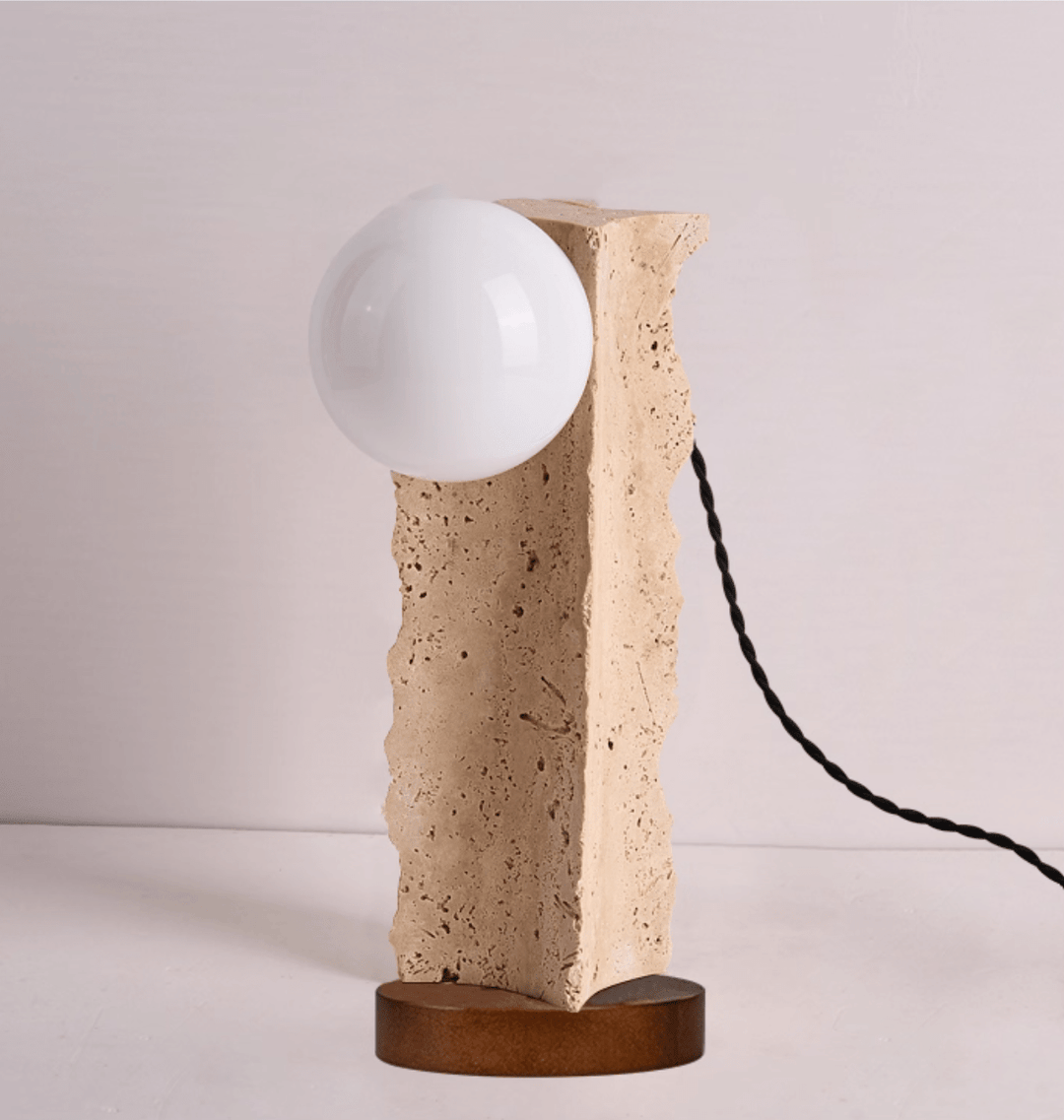 Terra Travertine Orb Table Lamp - Vakkerlight
