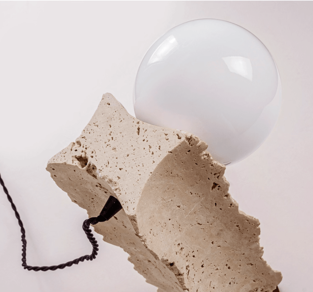 Terra Travertine Orb Table Lamp - Vakkerlight